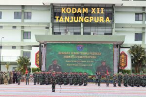 Pangdam XII/Tpr Terima Penyerahan Pasukan Dari Mayjen TNI Sulaiman Agusto
