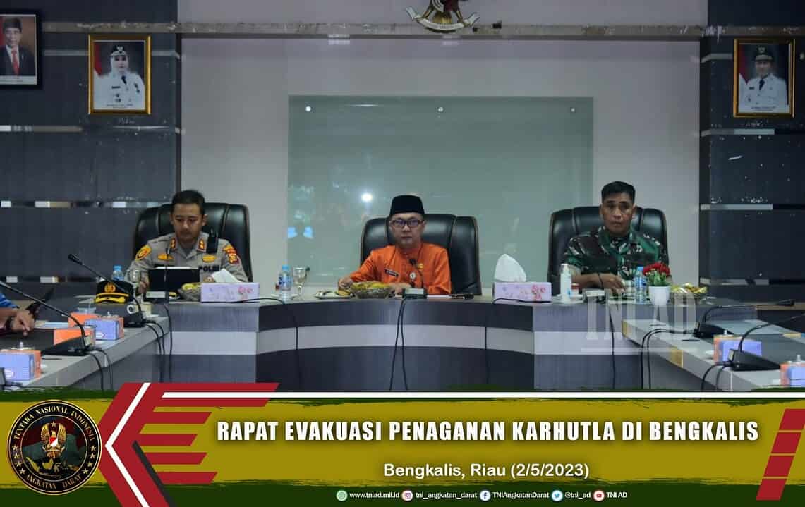 Rapat Evaluasi Penanganan Karhutla di Bengkalis
