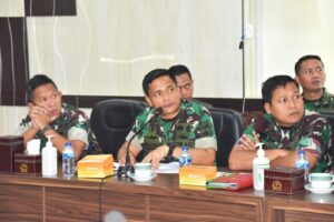 Danrem 073/Makutarama Menerima Paparan Rencana TMMD Reguler ke-116 TA. 2023