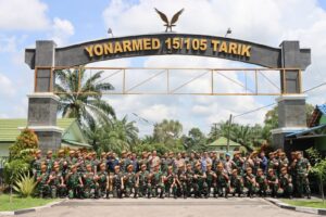 Yonarmed 15/Cailendra, Jaga Komunikasi Intens TNI - POLRI