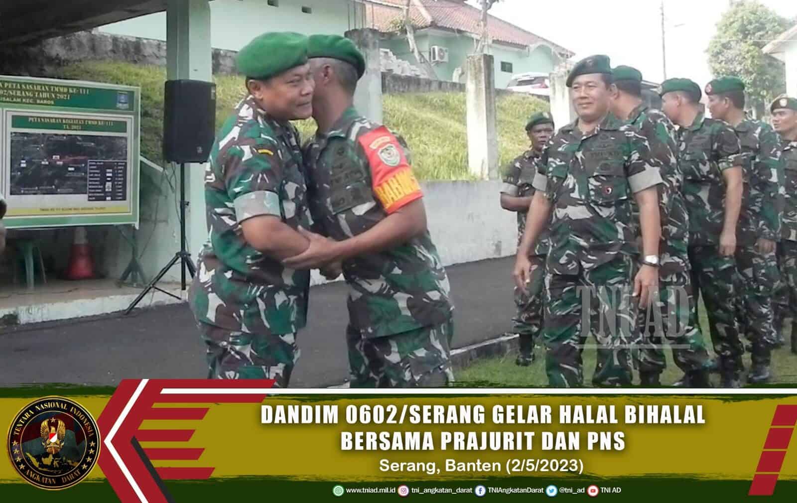 Dandim 0602/Serang Gelar Halal Bihalal Bersama Prajurit TNI Dan PNS