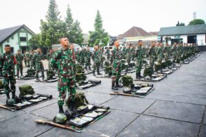 Danpusdikpal Pimpin Gelar Pasukan Kesiapan Latihan Bansatpal Dikcabpa Peralatan dan Dikjuba Peralatan TNI AD