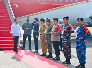Pangdam II/Swj Sambut Kunjungan Kerja Presiden RI di Lampung