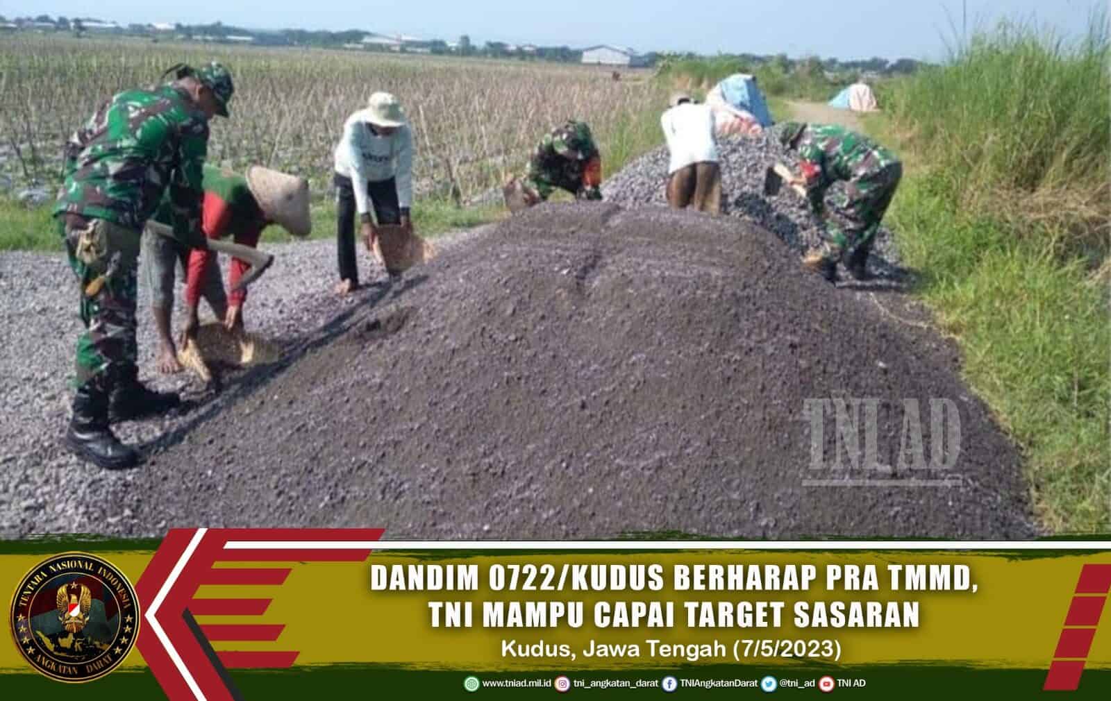 Dandim 0722/Kudus Berharap Pra TMMD, TNI Mampu Capai Target Sasaran