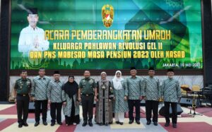 Kasad Berangkatkan Umroh Putra-Putri Pahlawan Revolusi dan PNS Mabesad Jelang Purna Tugas