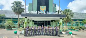 Sinergi TNI-Polri Kodim 0413/Bangka Melalui Latihan Rampak Gendang Bersama Polairud Polda Babel