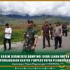 Kodim Jayawijaya Dampingi Pengukuran Lahan Untuk Pembangunan Kantor Pemprov Papua Pegunungan