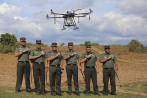 Pangdam IM Uji Drone Spraying Type EFT E16 20 Liter Untuk Tingkatkan Produktivitas Petani