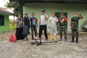 Cegah Berkembangnya Nyamuk, Kodim 0108/Agara Laksanakan Fogging