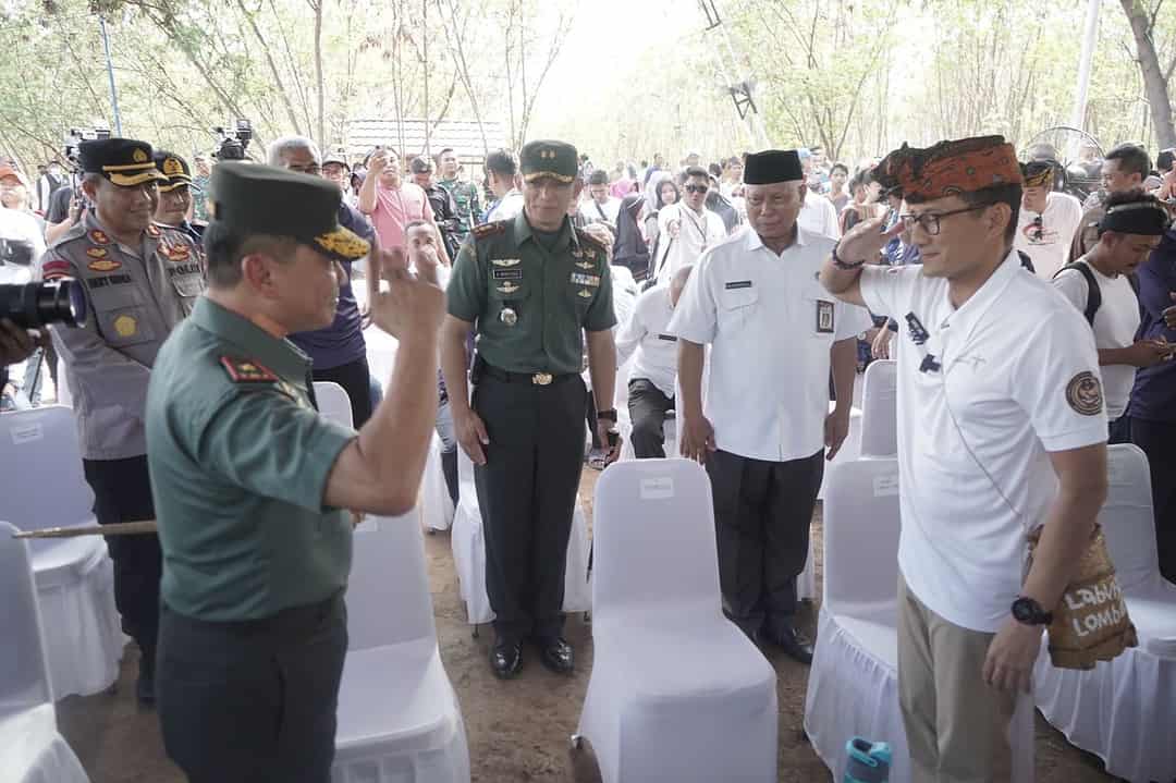 Danrem 162/WB Dampingi Menparekraf RI Kunjungan kerja di Lombok Timur