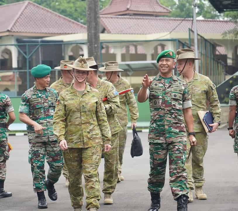 Dankodiklatad Sambut Kunjungan Kehormatan Commander Forces Command Australia, MG Susan Coyle