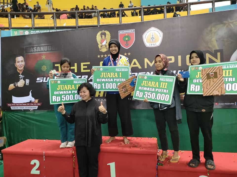 Kodim 1413/Buton Raih 4 Medali Pada Turnamen Pencak Silat Piala KASAD 2023 Tingkat Kodam XIV/Hasanuddin