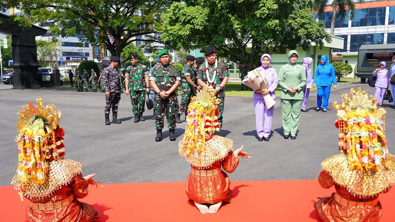 Pangdam II/Sriwijaya Terima Kunjungan Pangkogabwilhan I di Palembang