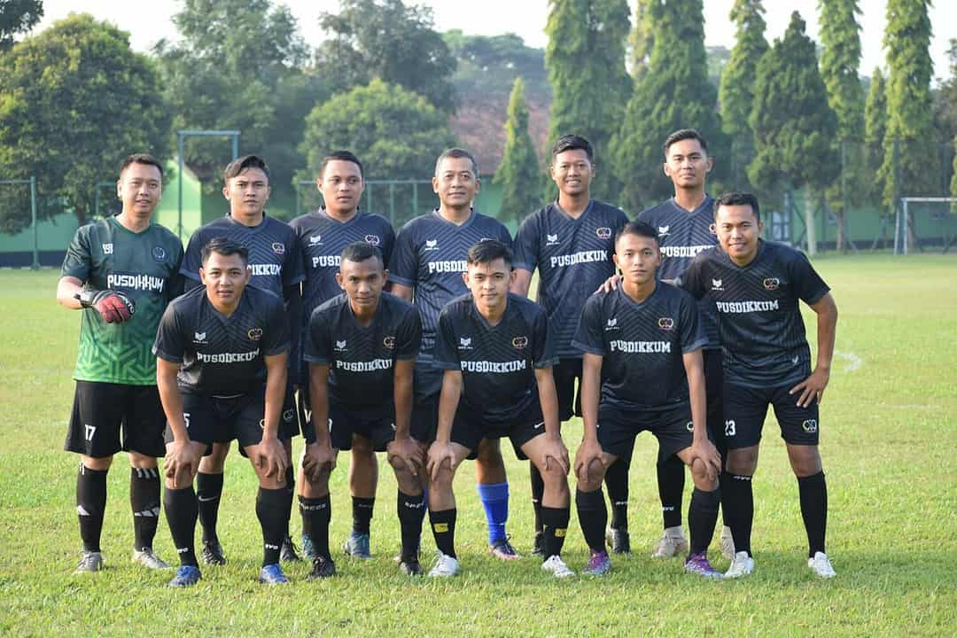 Jalin Kebersaman, Jajaran Pusdik Kecabangan TNI AD di Cimahi -Bandung Gelar Turnamen Sepakbola Punggawa Cup I Tahun 2023