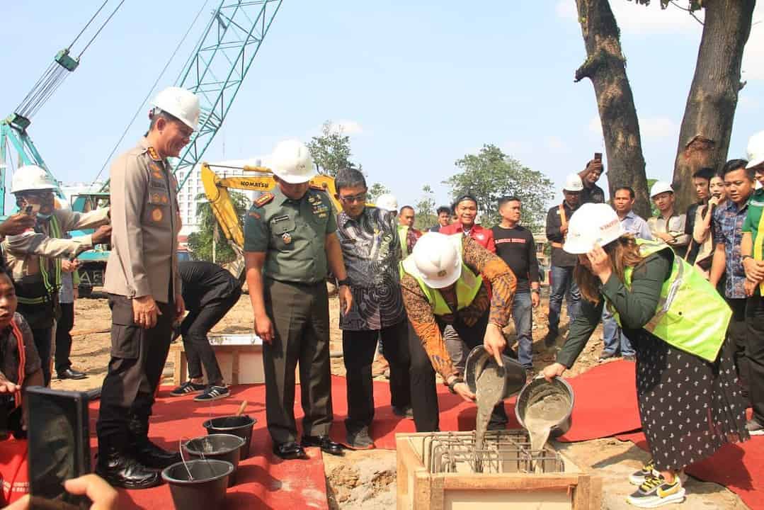 Dandim 0201/Medan Hadiri Peletakan Batu Pertama Revitalisasi Stadion Kebun Bunga