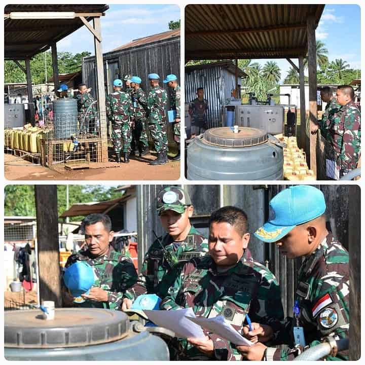 Satgas Kizi Konga XX-T Terima Kunjungan Tim Verifikasi PMPP TNI