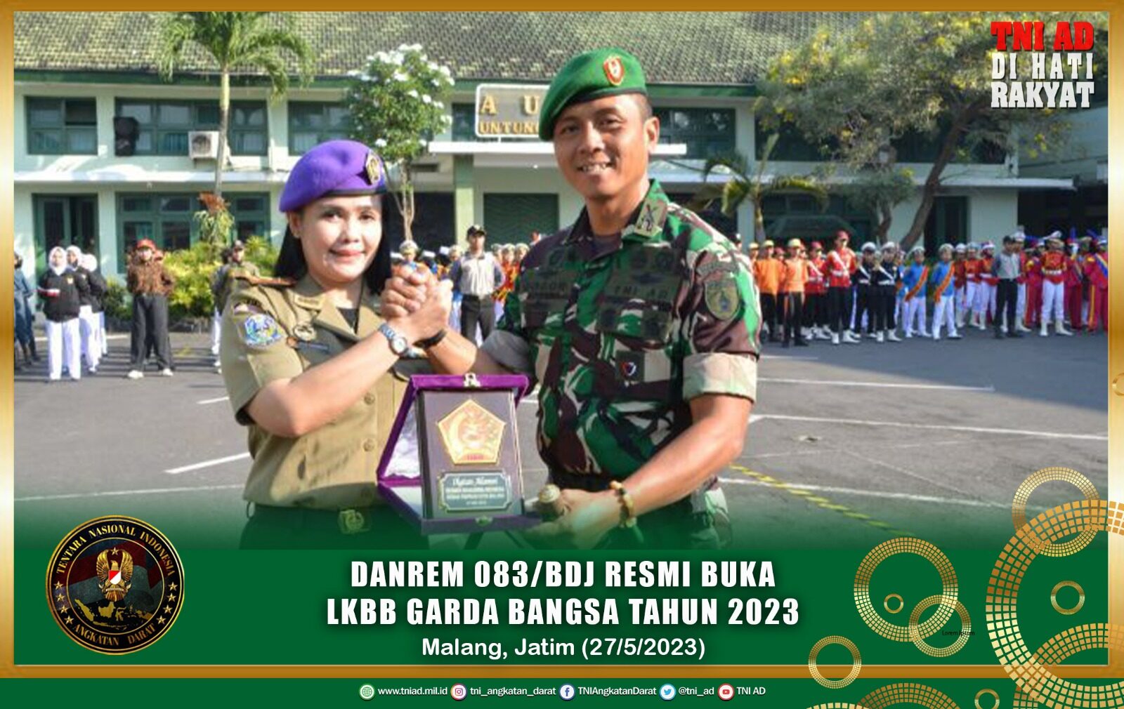 Danrem 083/Bdj Resmi Buka LKBB Garda Bangsa Tahun 2023