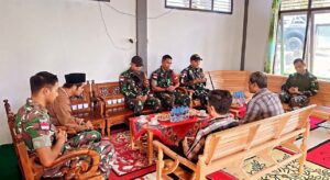 Jelang Purna Tugas, Dansatgas Pamtas Yonif 645/GTY Bakti Sosial Di Pondok Pesantren Al-Mizan