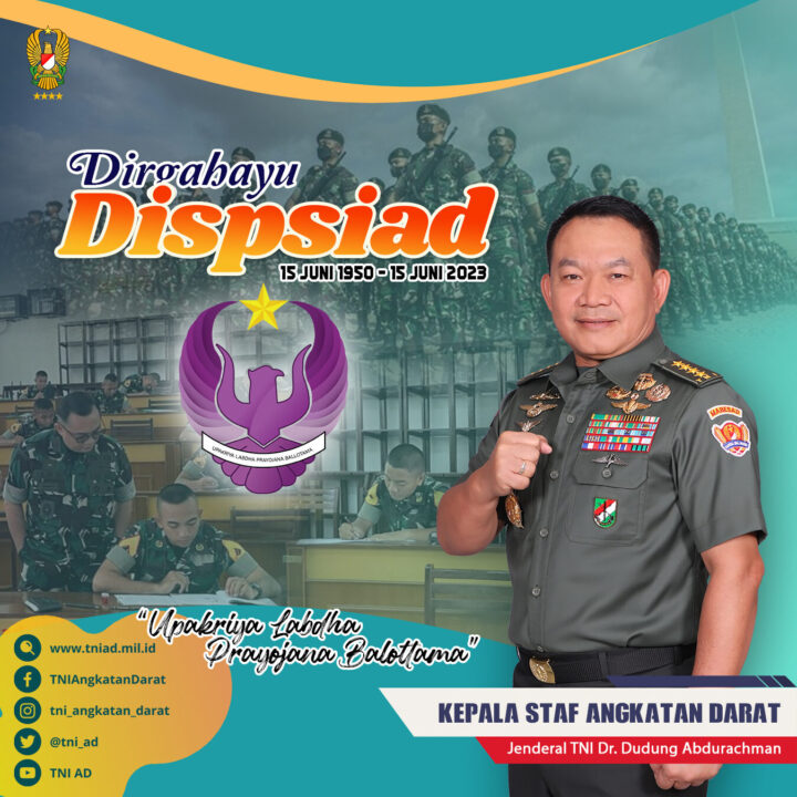 Dirgahayu Dispsiad "Upakriya Labdha Prayojana Balottama" 15 Juni 1950 - 15 Juni 2023