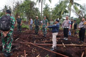 Dandim 0303/Bengkalis Tinjau Lokasi Pos Ramil Rangsang dan Proses Pembangunan Pos Babinsa Gayung Kiri