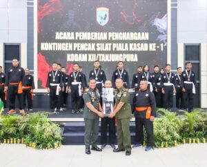 Sabet Juara Kedua, Pangdam XII/Tpr Apresiasi Kontingen Pencak Silat Piala Kasad