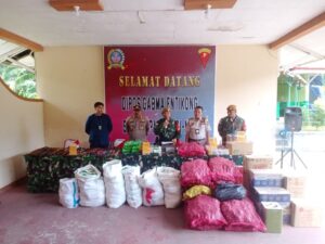 Gagalkan Penyelundupan dan Penemuan Barang Ilegal, Satgas Yonarmed 16/TK Serahkan Ke Pihak Berwajib