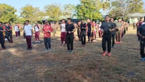 Melalui Olah Raga Bersama, Tingkatkan Sinergitas TNI-POLRI di Wilayah Kabupaten Lotim