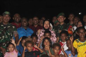 Kerjasama Kemensos RI - Satgas Pamtas RI-PNG Yonif 132/BS Sejahterakan Rakyat Papua
