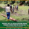 Babinsa 1501-03 Jailolo Bersama Warga Perbaiki Infrastruktur di Desa Ulo