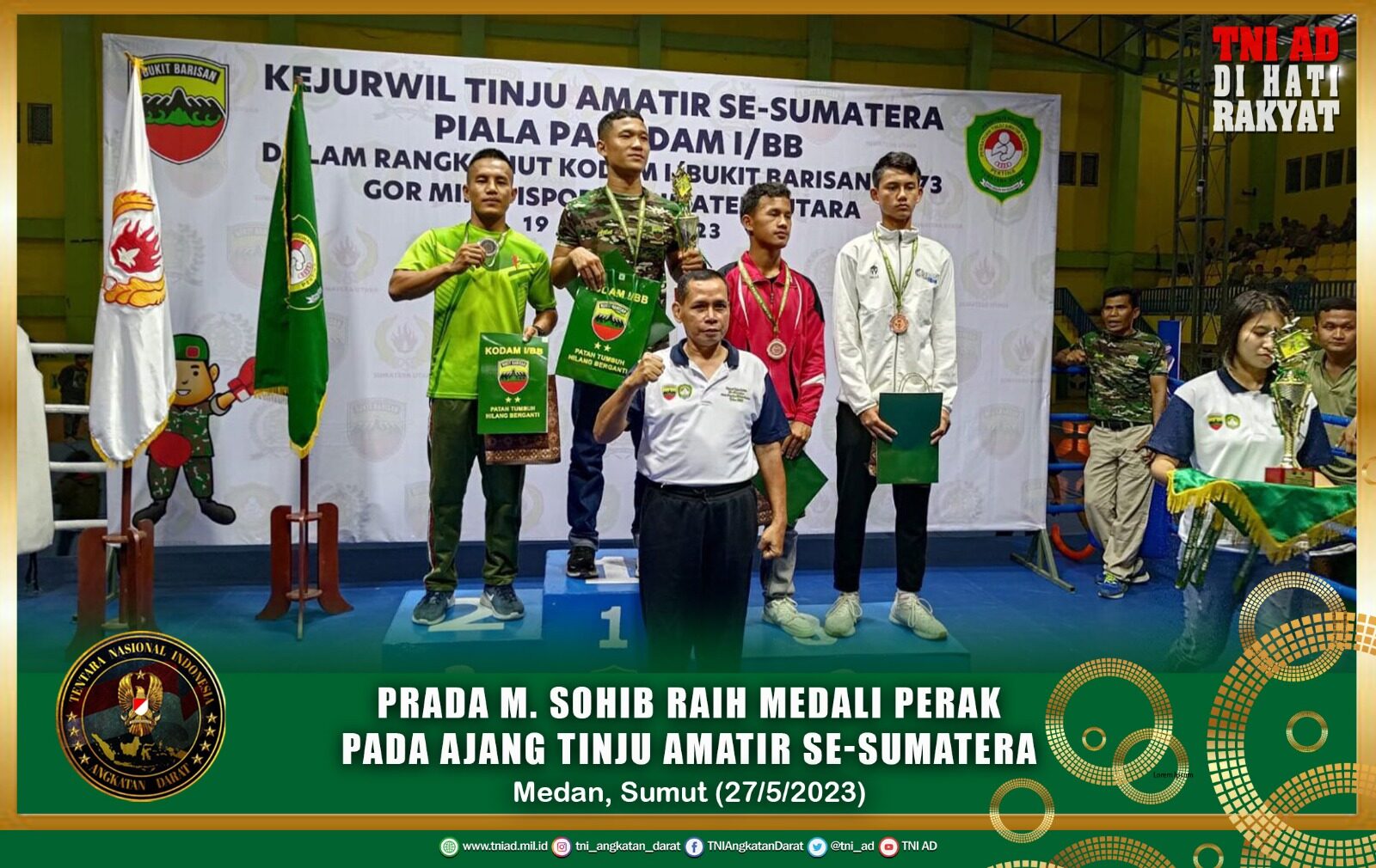 Prada M Sohid, Raih Medali Perak Pada Ajang Tinju Amatir Se-Sumatera 