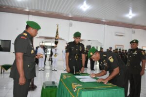 Brigjen Iwan Ma'ruf Zainudin S.E. Serah Terimakan Jabatan Dandim 0421/LU dan 2 Kasirem 043/Gatam