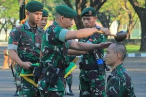 Danbrigif PR 3 Divif 3 Kostrad Pimpin Tradisi dan Korp Raport Penerimaan Perwira Masuk Satuan