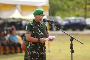 Kasdam IM Pimpin Upacara Penutupan TNI Manunggal Membangun Desa (TMMD) Ke-116 Tahun 2023