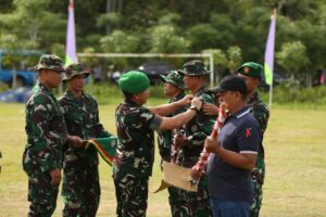 Kasdam IM Pimpin Upacara Penutupan TNI Manunggal Membangun Desa (TMMD) Ke-116 Tahun 2023