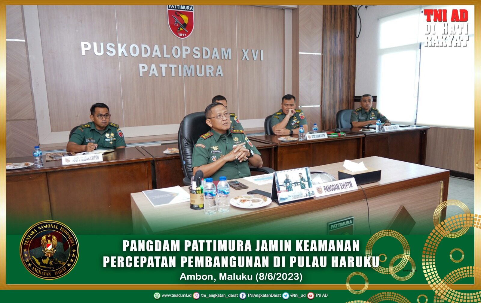 Pangdam Pattimura Jamin Keamanan Percepatan Pembangunan di Pulau Haruku