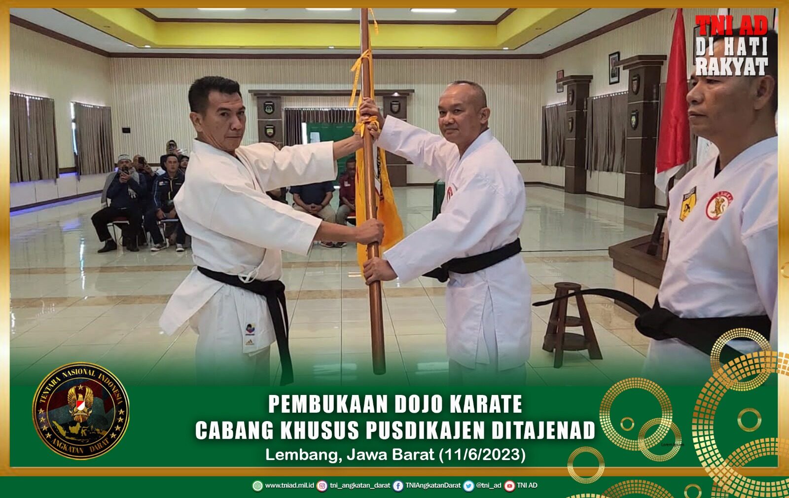 Pembukaan Dojo Karate Cabang Khusus Pusdikajen Ditajenad