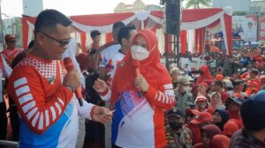 Prajurit dan Persit Kodim 0410/KBL Ikut Warnai Kemeriahan HUT Ke-341 Kota Bandar Lampung