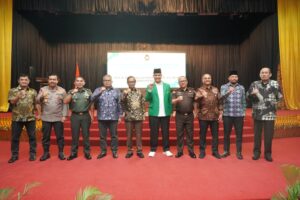 Kasdam IM Dampingi Menko Polhukam RI silaturahmi dengan Forkopimda Se Propinsi Aceh Beserta Ulama dan Tokoh Masyarakat Pasee