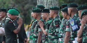 Upacara Sertijab dan Pengambilan Sumpah Jabatan Danyonif Raider 301/PKS