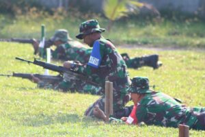 Tingkatkan kemampuan menembak, Kodim 0303/Bengkalis Laksanakan Latbakjatri