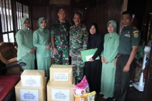 Dandim 0402/OKI Sambangi Anggota Yang Alami Musibah Kebakaran