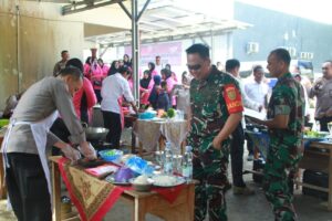 Dandim 0426/Tuba Menjadi Juri Masak Dalam Rangka HUT Bhayangkara Ke-77