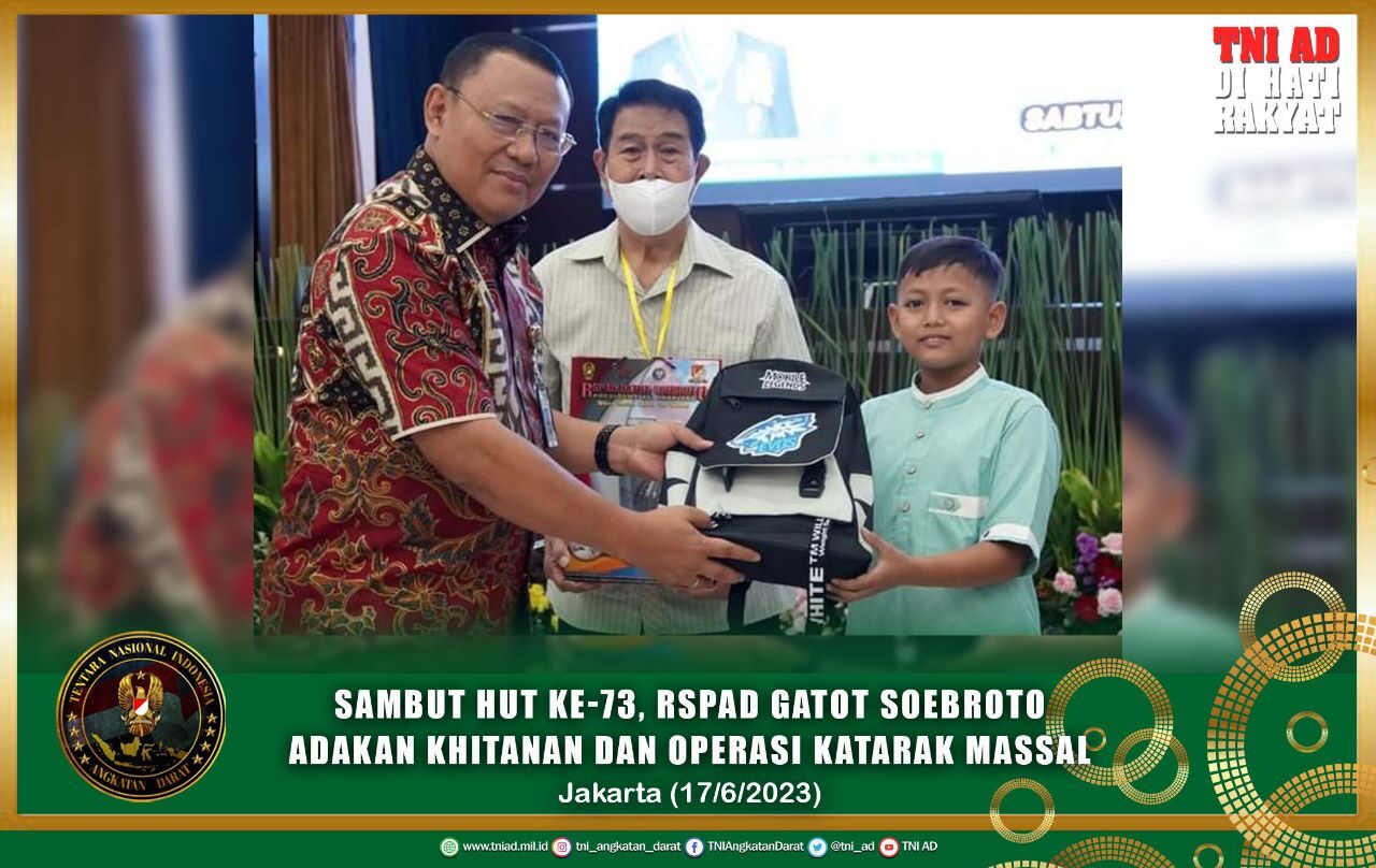 Sambut HUT ke-73 RSPAD Gatot Soebroto Adakan Khitanan dan Operasi Katarak Massal