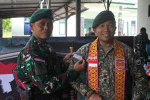 Bertemu di Perbatasan Negara, Danyon 11 RAMD Tentara Diraja Malaysia Kunjungi Brajamusti