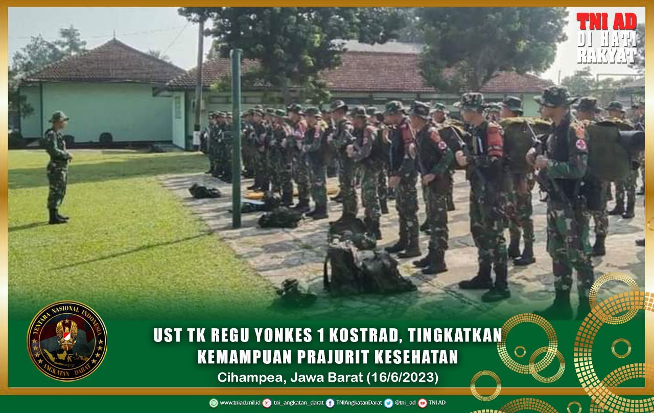 UST TK Regu Yonkes 1 Kostrad, Tingkatkan Kemampuan Prajurit Kesehatan