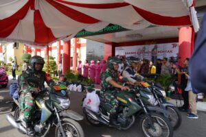 Danrem 102/Pjg Hadiri Apel Pemberangkatan Pendistribusian Bansos