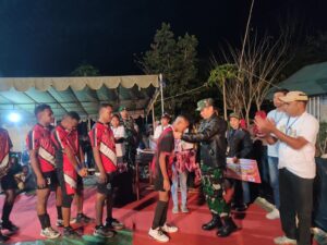 Dukung Open Turnamen Volly Putra Imanuel Cup II, Dandim 1621/TTS Saksikan Partai Final