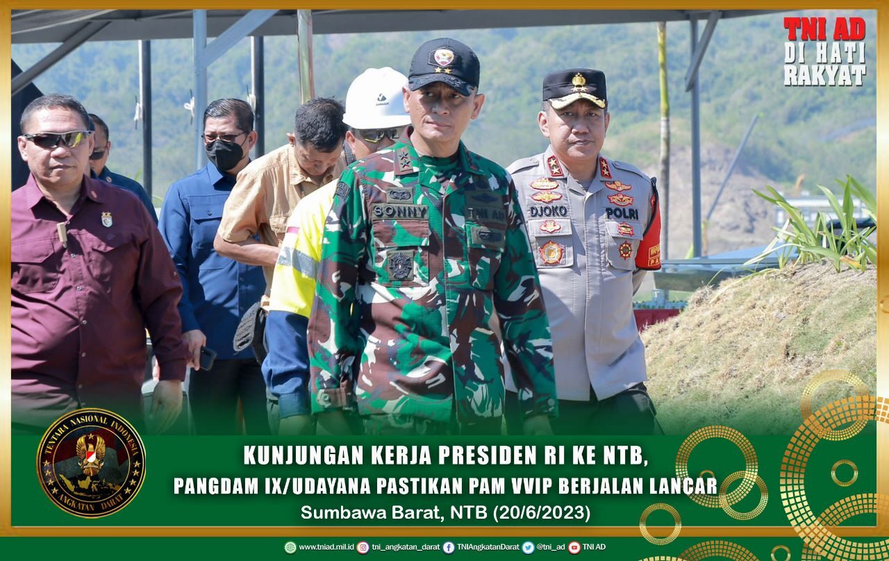 Kunjungan Kerja Presiden RI ke NTB, Pangdam IX/Udayana Pastikan Pam VVIP Berjalan Lancar