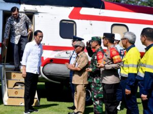 Danren 162/WB Sambut Presiden RI Ir. H. Joko Widodo Di Sumbawa Barat