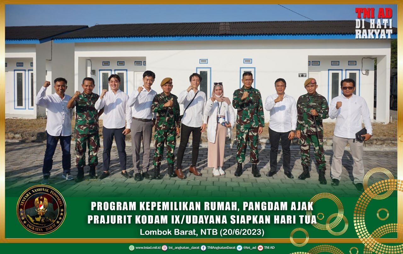 Program Kepemilikan Rumah, Pangdam Ajak Prajurit Kodam IX/Udayana Siapkan Hari Tua